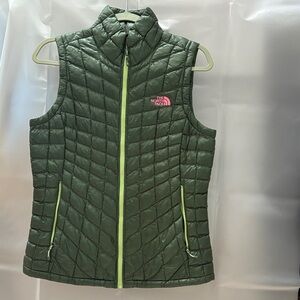 The North Face Olive Green Quilted Vest